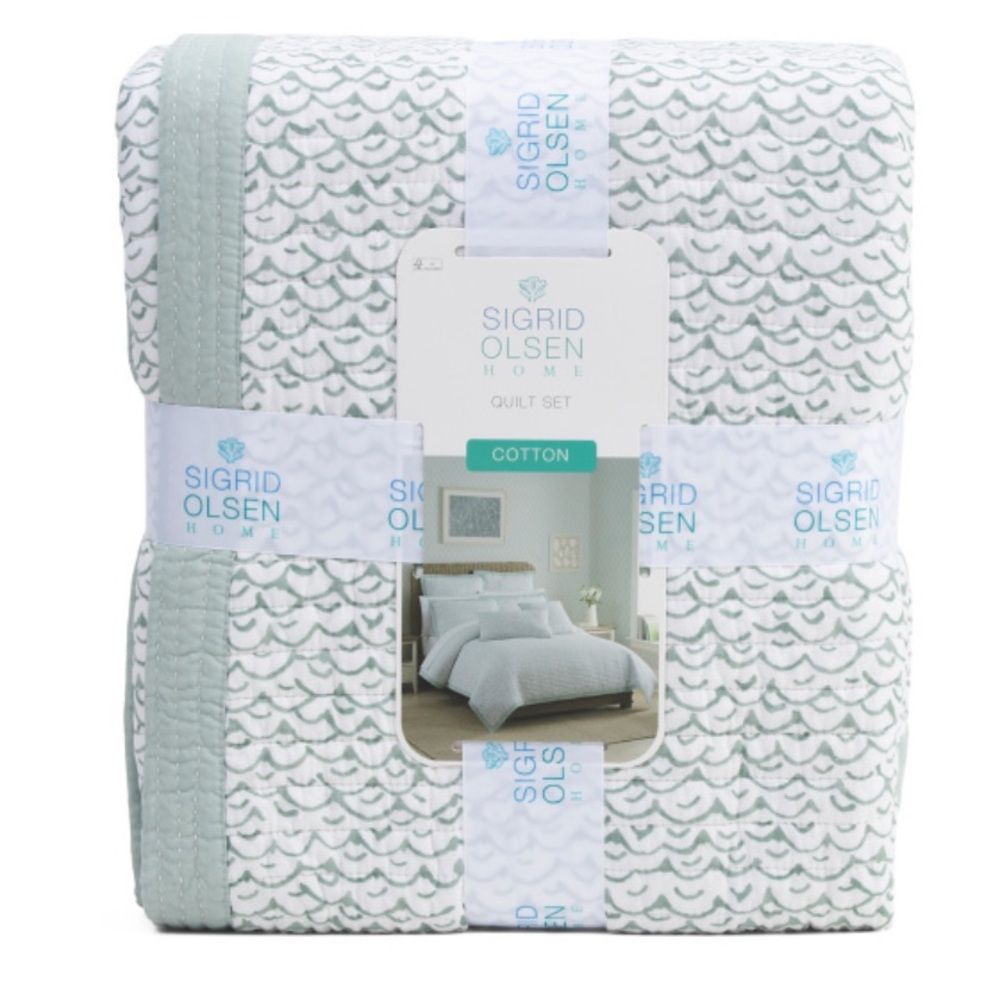 SIGRID OLSEN Cotton Fish Reversible Quilt Set